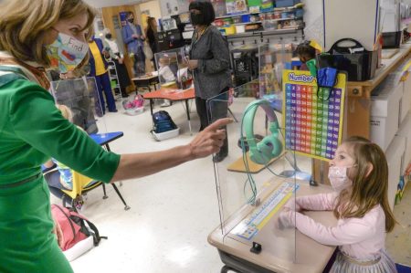 First Lady visits an indoor distanced classroom in Surry County, 2021First Lady visits an indoor distanced classroom in Surry County, 2021